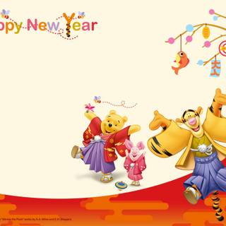 New Year Kawaii wallpaper