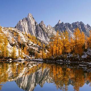 California mountains early autumn wallpaper