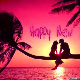 Happy New Year couples wallpaper