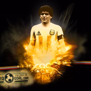 Maradona pixel wallpaper