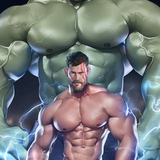 Hulk vs Thor wallpaper