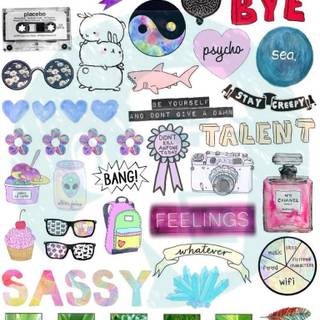 Stickers Tumblr wallpaper