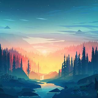 Ultrawide minimalist wallpaper