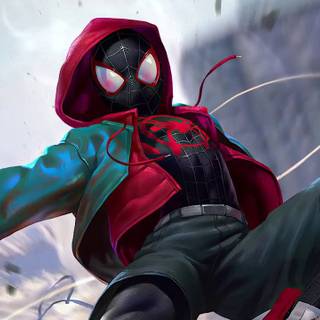 Miles Morales and Peter Parker PS5 wallpaper