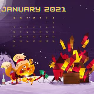 Calendar 2021 desktop wallpaper