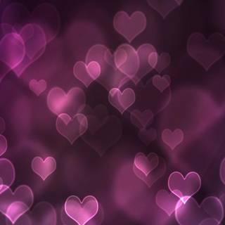 Minimalist heart purple wallpaper