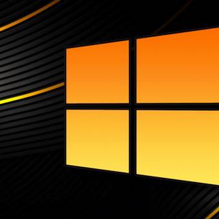 Orange Windows 10 wallpaper