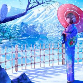 Beautiful winter day wallpaper