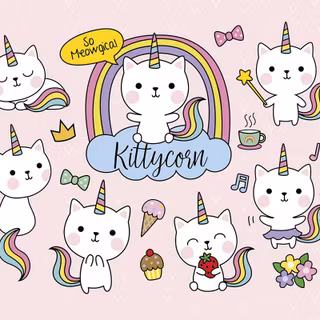 Kittycorn wallpaper
