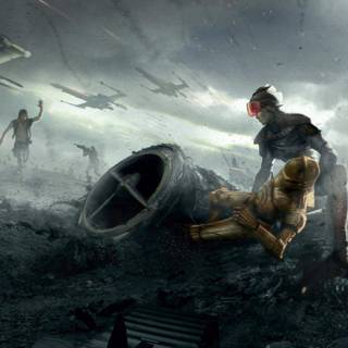 Mandalorian Dual Screen wallpaper