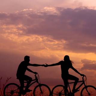 Bike couples wallpaper