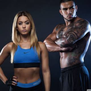 Bodybuilding couple wallpaper