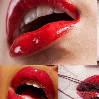 Glossy lips wallpaper