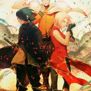 Sasuke forms wallpaper