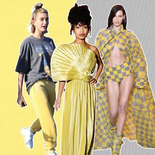 Color of the year 2021 Yellow and Grey wallpaper