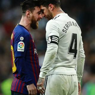 Messi vs Ramos wallpaper