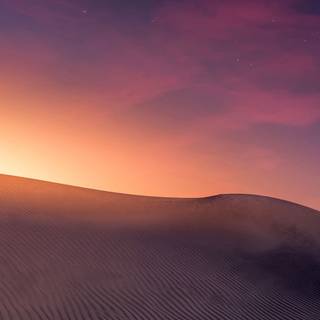 Desert sunset wallpaper