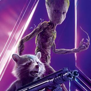 Rocket Racoon for Android wallpaper