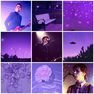 Purple moodboard wallpaper