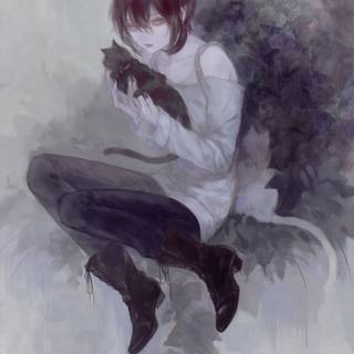 Brown hair anime boy wallpaper