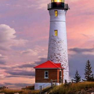 Michigan lighthouse wallpaper