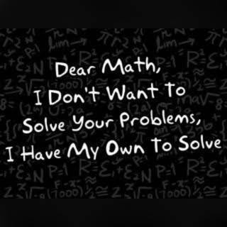 Math Solve Your Own Problem wallpaper