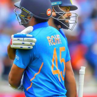 Virat Kohli and Rohit Sharma wallpaper