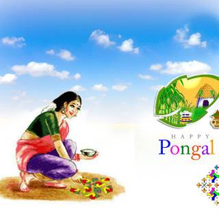 Happy Pongal 2021 wallpaper