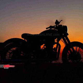 Royal Enfield classic black wallpaper