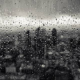 Computer rain wallpaper