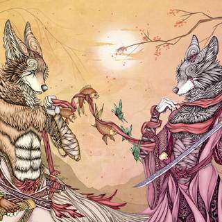 Kitsune fox wallpaper