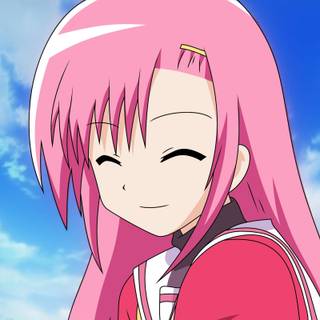 Anime trees pink wallpaper