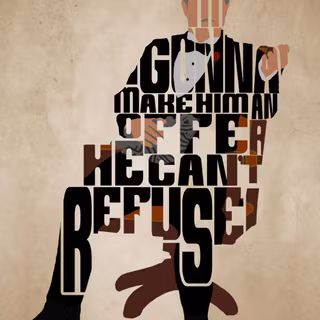 PC The Godfather minimalist wallpaper