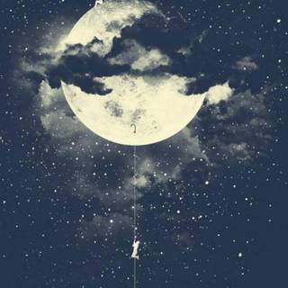 Android moon wallpaper