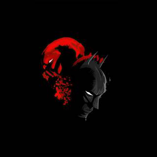 Black and red minimalistic wallpaper