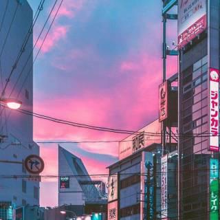Japanese street wallpaper