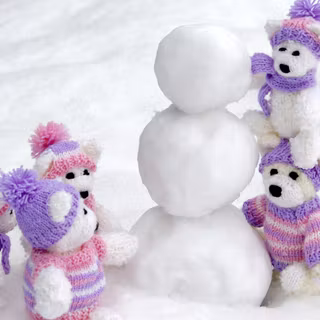 Winter bear love wallpaper