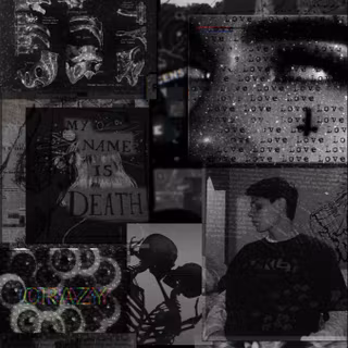 Goth collage wallpaper