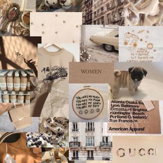 Creme beige aesthetic wallpaper