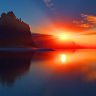 Sunset computer wallpaper