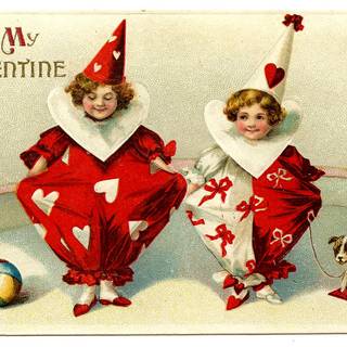 Valentine's Day retro wallpaper