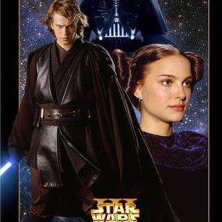 Padme Amidala and Anakin Skywalker wallpaper