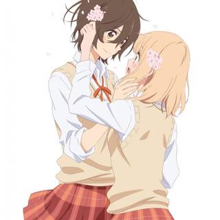 Asagao to Kase-san wallpaper