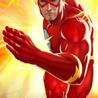 iPhone Flash comic wallpaper