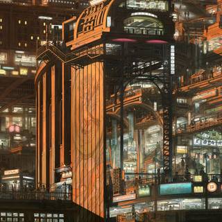 Night city anime 1080x1920 wallpaper