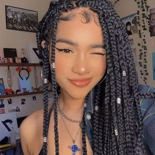 Cute box braids wallpaper