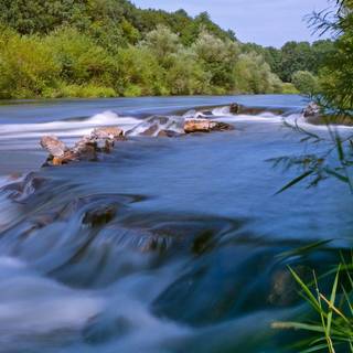 Fast river wallpaper