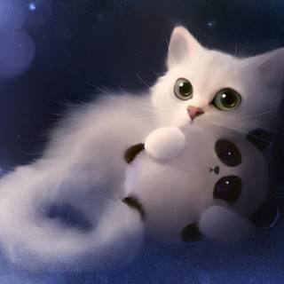 Anime aesthetic cat wallpaper