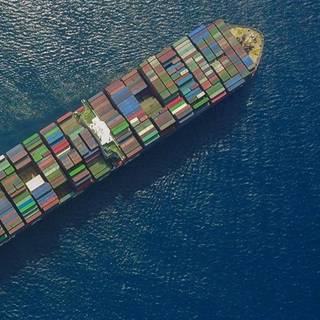 Container ship wallpaper