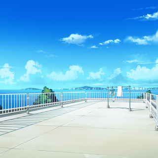 Anime outside wallpaper